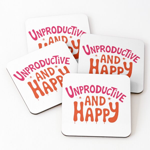 Item preview, Unproductive and Happy Shirt – Funny Anti Hustle Do Nothing Club Self Care Design designed and sold by Vajid Designs .