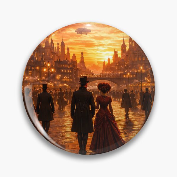 Item preview, Victorian Steampunk City at Sunset designed and sold by CorpusErectus.