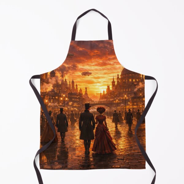 Item preview, Victorian Steampunk City at Sunset designed and sold by CorpusErectus.