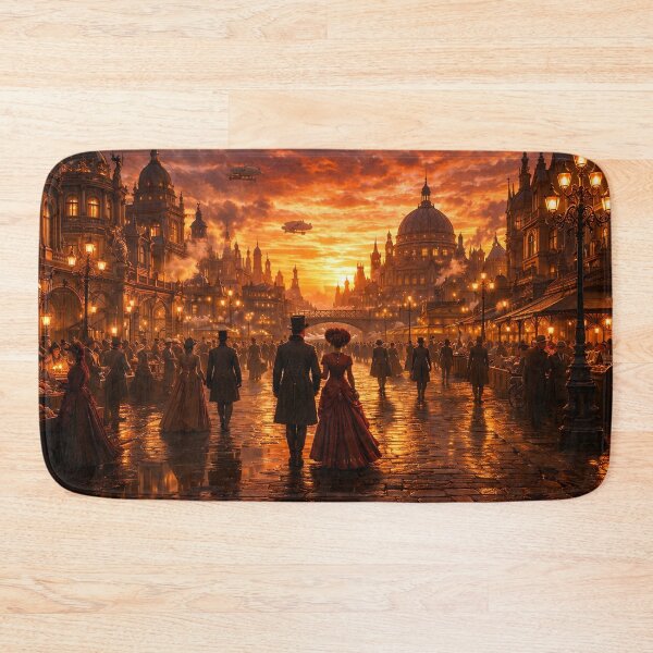 Item preview, Victorian Steampunk City at Sunset designed and sold by CorpusErectus.