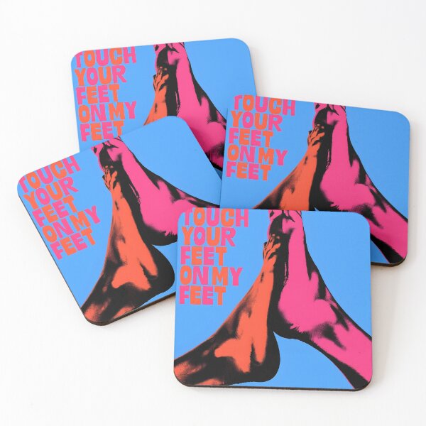 Item preview, Come Touch Your Feet on My Feet – Bold Pop Art Typography Poster | Modern Colorful Wall Art designed and sold by ATLAS TEES.