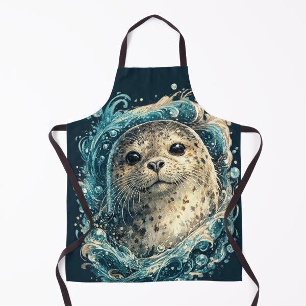 Item preview, Charming Seal in Ocean Waves designed and sold by Create Nest.