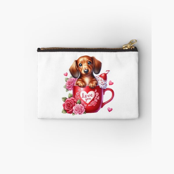 Item preview, Lovely Valentine Puppy Mug - Cute Dog Love Cup & Romantic Heart Art designed and sold by FuzionRaptor.