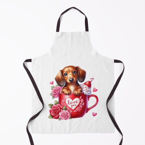 Item preview, Lovely Valentine Puppy Mug - Cute Dog Love Cup & Romantic Heart Art designed and sold by FuzionRaptor.