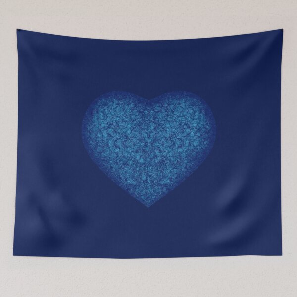 Item preview, Stone blue heart "Lazurite" designed and sold by Cherevan.