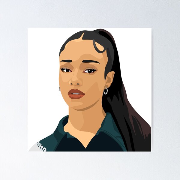 Item preview, Manon of Katseye in a stunning vector digital portrait. designed and sold by Aome22.