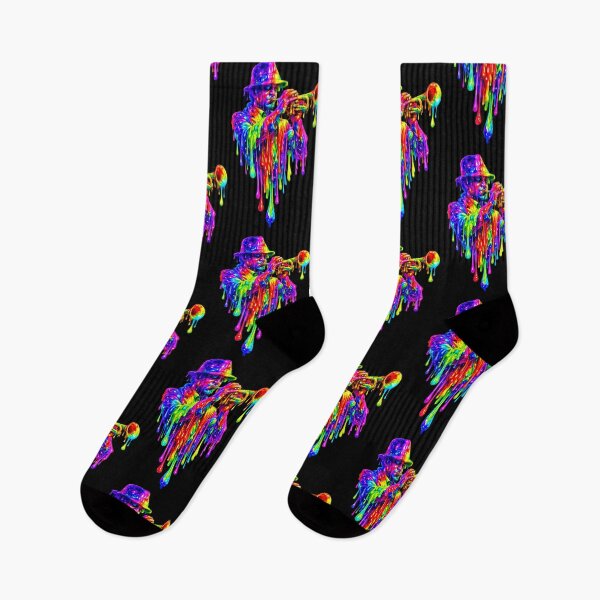 Item preview, Psychedelic Dripping Trumpet Player—Surreal Jazz Musician designed and sold by SHHCreations.