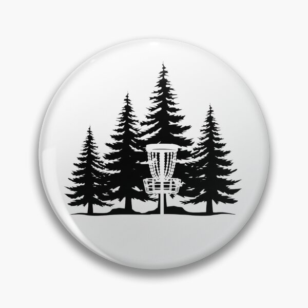 Artikelvorschau, Discgolfkorb und Bäume entworfen und verkauft von HeathWayPrints.