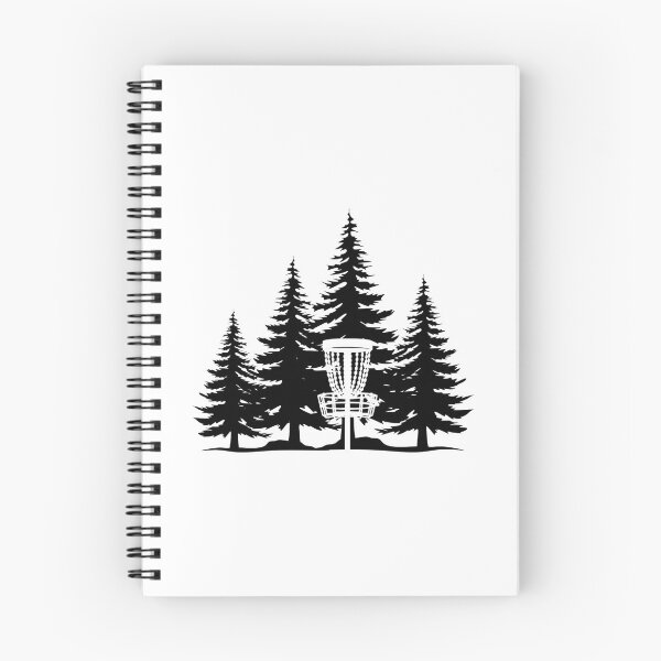 Artikelvorschau, Discgolfkorb und Bäume entworfen und verkauft von HeathWayPrints.