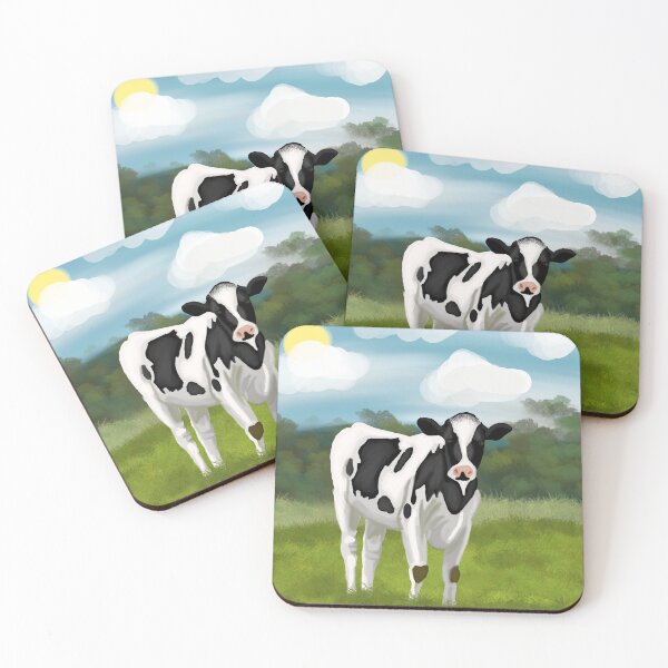 Item preview, Cow Farm Animal Illustration designed and sold by SkreeeCreations.