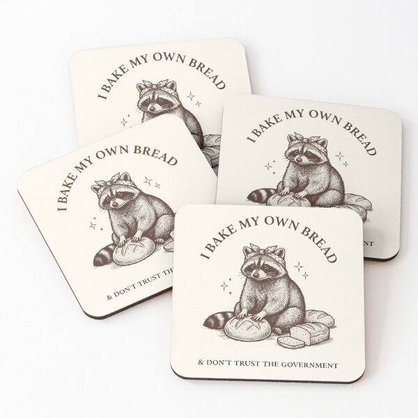 Item preview, I Bake My Own Bread and Don't Trust The Government  designed and sold by artbycynthias.