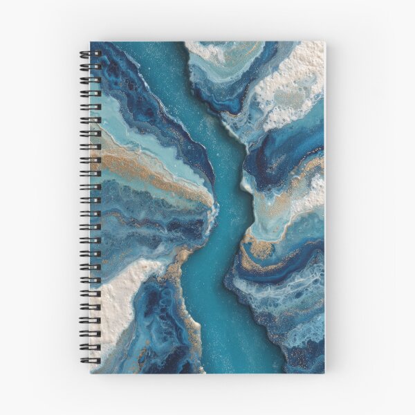 Item preview, Teal & Gold Alcohol Ink Flow – Luxe Fluid Abstract designed and sold by EK-World.