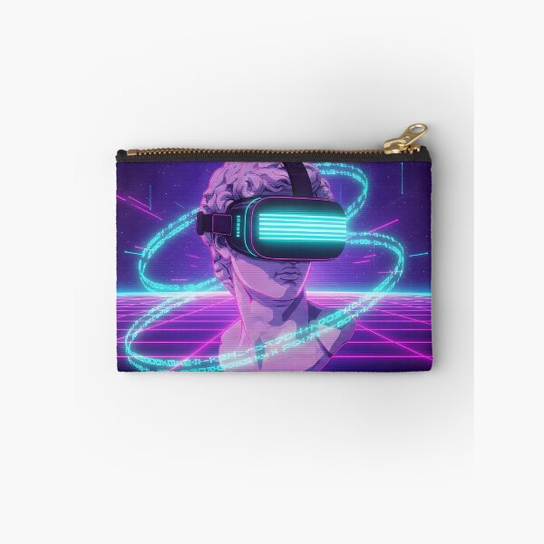 Item preview, Cyberpunk David - Neon Vaporwave VR Statue Aesthetic designed and sold by powersunlight.