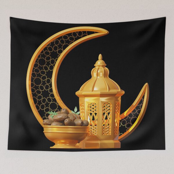 Item preview, Golden Ramadan Lantern & Dates designed and sold by Khadigadesings.