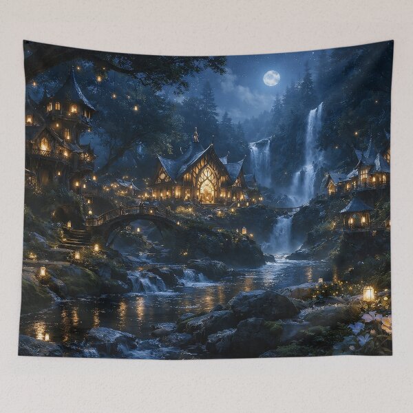 Item preview, Elfendorf at night designed and sold by CorpusErectus.