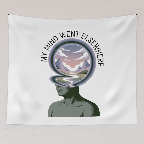 Item preview, My Mind Went Elsewhere Classic T-shirt designed and sold by PaulaArtworks.