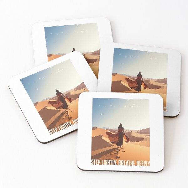Item preview, Dune Step Lightly, breathe deepy | digital art designed and sold by sorryNOTsorry.brand.