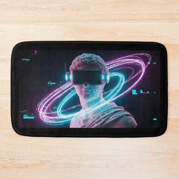 Item preview, Cyberpunk David - Neon Vaporwave VR Statue Aesthetic designed and sold by powersunlight.