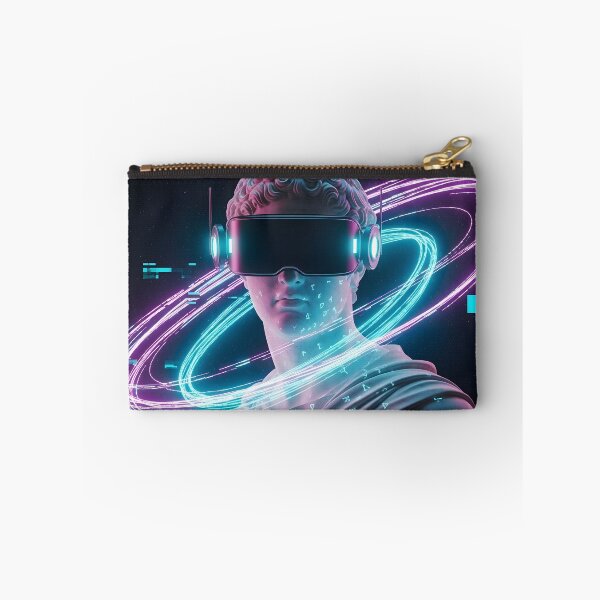 Item preview, Cyberpunk David - Neon Vaporwave VR Statue Aesthetic designed and sold by powersunlight.