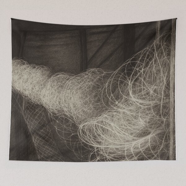 Item preview,  Swirling Filament Installation – Industrial Elegance in Motion designed and sold by LuxuryApparels.