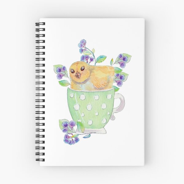 Item preview, Chick in a cup with flowers designed and sold by Lubakeep-art.