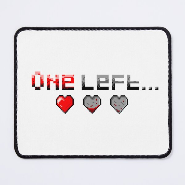 Item preview, Retro Pixel Art One Heart Left designed and sold by OneToTee.