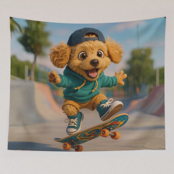 Item preview, Skater Petite Goldendoodle designed and sold by Sillytoe.