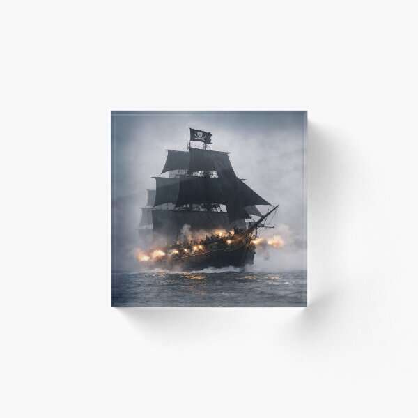 Item preview, Pirate ship hunting in the fog designed and sold by CorpusErectus.