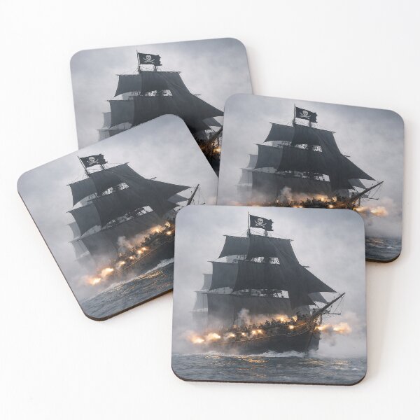 Item preview, Pirate ship hunting in the fog designed and sold by CorpusErectus.