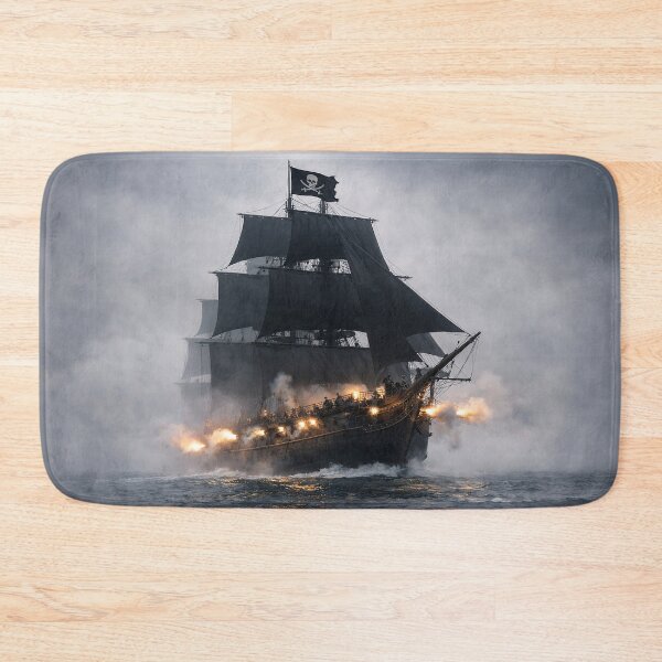 Item preview, Pirate ship hunting in the fog designed and sold by CorpusErectus.