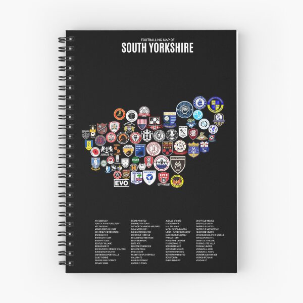 Artikelvorschau, Fußballkarte der Männer in Süd-Yorkshire entworfen und verkauft von Footy-Maps.