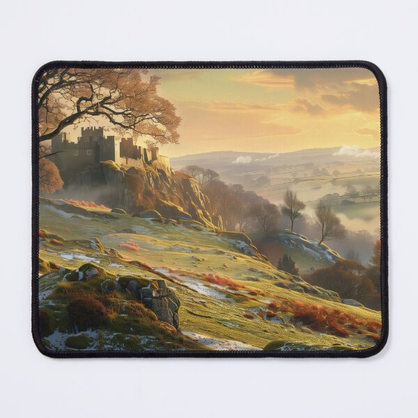 Item preview, Castlecore Early Spring Keep – Atmospheric Castle Landscape designed and sold by SkylineVistas Designs.