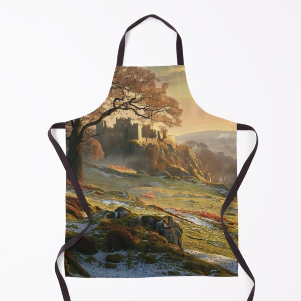 Item preview, Castlecore Early Spring Keep – Atmospheric Castle Landscape designed and sold by SkylineVistas Designs.