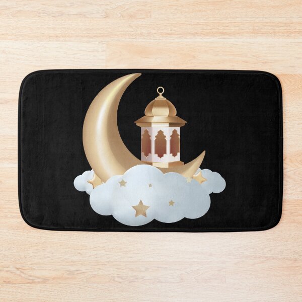 Item preview, Golden Crescent Lantern & Clouds designed and sold by Khadigadesings.