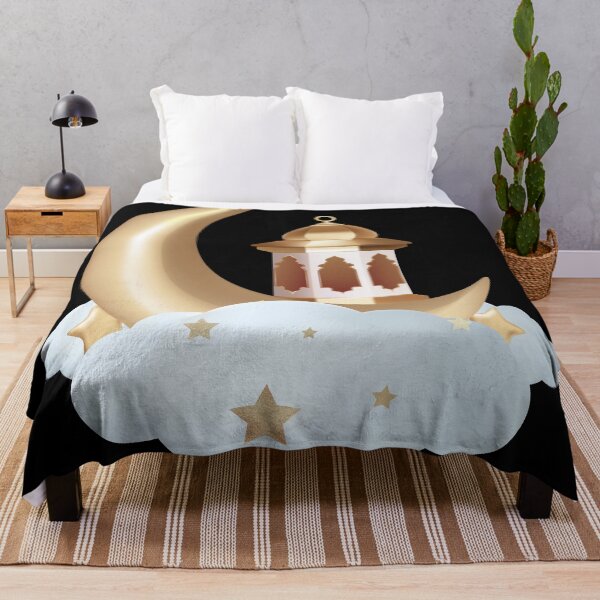 Item preview, Golden Crescent Lantern & Clouds designed and sold by Khadigadesings.