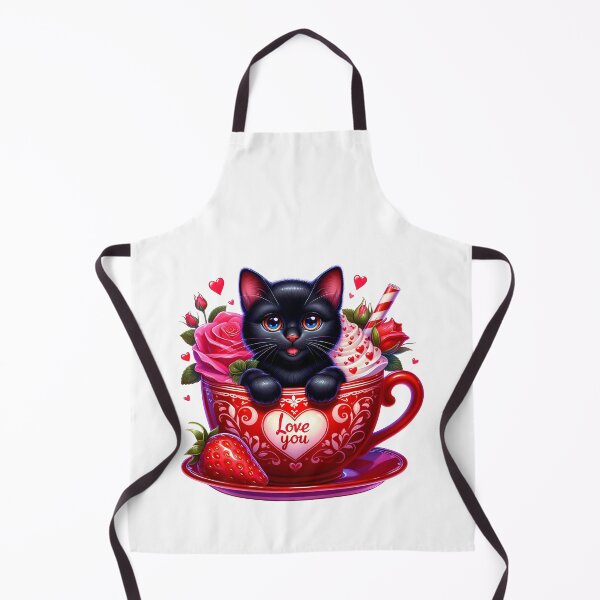 Item preview, Meow Valentine Cat Mug - Cute Kitty Love Cup & Romantic Heart Art designed and sold by FuzionRaptor.