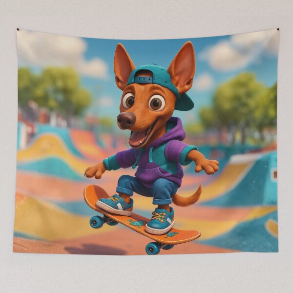 Item preview, Skater Pharaoh Hound designed and sold by Sillytoe.