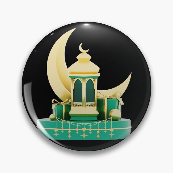 Item preview, Golden Crescent & Ramadan Lantern designed and sold by Khadigadesings.