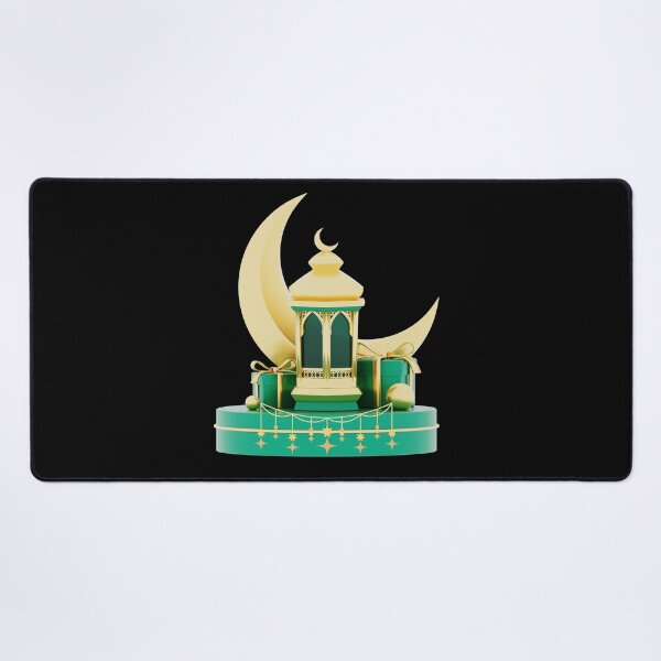 Item preview, Golden Crescent & Ramadan Lantern designed and sold by Khadigadesings.