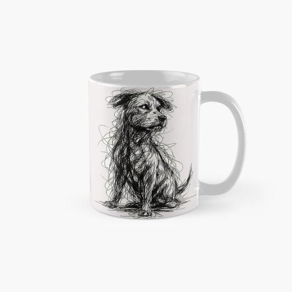 Item preview, Scribble Dog Abstract  Sketch Minimalist Dog lovers gift designed and sold by erozzz.