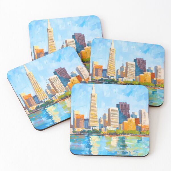 Item preview, San Francisco Skyline – Pacific Glow designed and sold by SkylineVistas Designs.