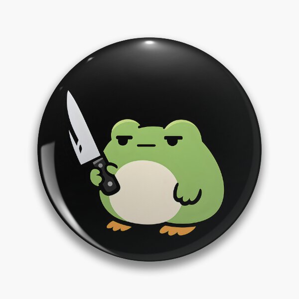 Item preview, Stoic Frog Knife Doodle designed and sold by Clauxel.