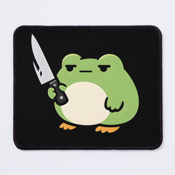 Item preview, Stoic Frog Knife Doodle designed and sold by Clauxel.