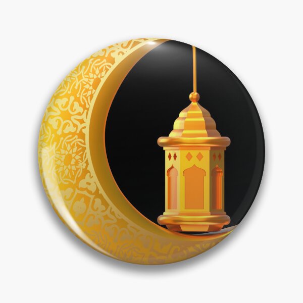 Item preview, Golden Crescent Moon & Fanous Lantern designed and sold by Khadigadesings.