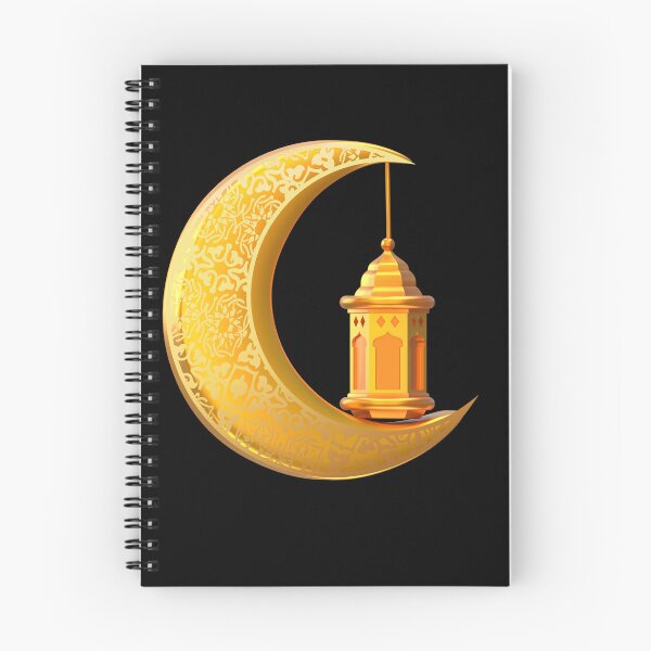 Item preview, Golden Crescent Moon & Fanous Lantern designed and sold by Khadigadesings.