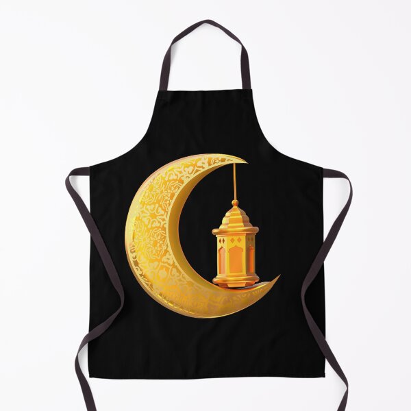 Item preview, Golden Crescent Moon & Fanous Lantern designed and sold by Khadigadesings.