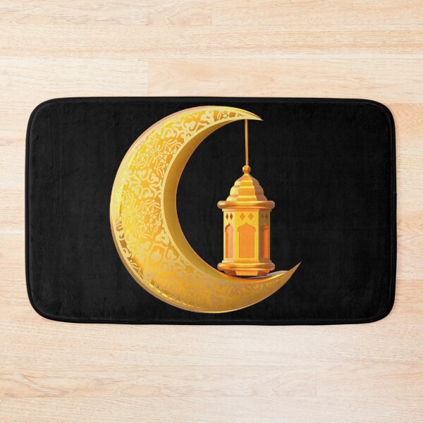 Item preview, Golden Crescent Moon & Fanous Lantern designed and sold by Khadigadesings.