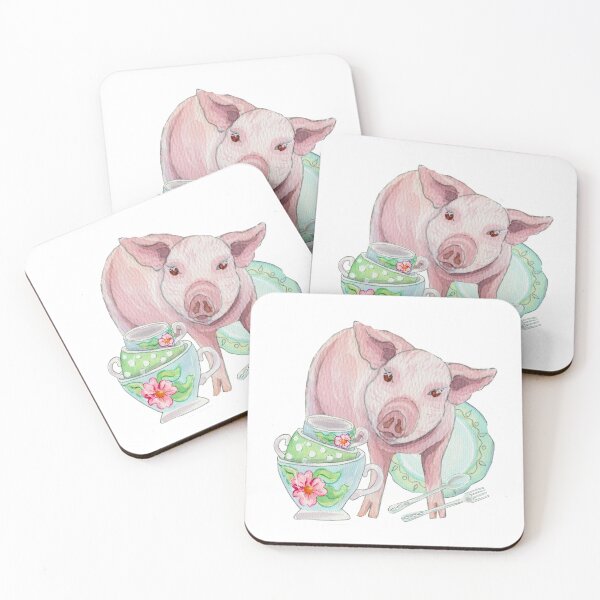 Item preview, Piglet with cups designed and sold by Lubakeep-art.