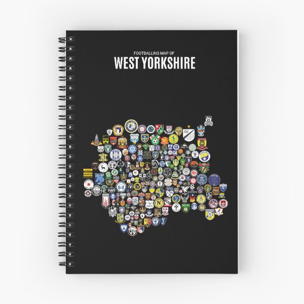 Item preview, Mens Footballing Map of West Yorkshire designed and sold by Footy-Maps.