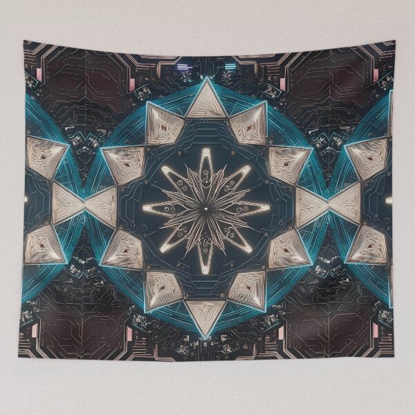 Item preview, Optic Bloom: Electric Octagram designed and sold by mxztar.